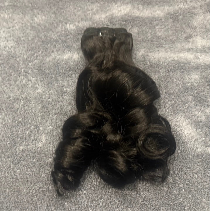 One bundle of human hair natural deep curl