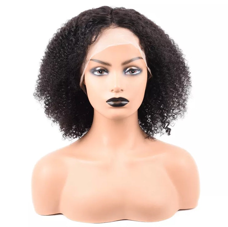 Human Hair Afro Curl Lace front wig