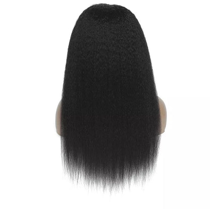 Kinky Straight Human Hair Head Band Wig