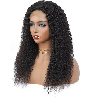 Human Hair Kinky Curl Lace front wig
