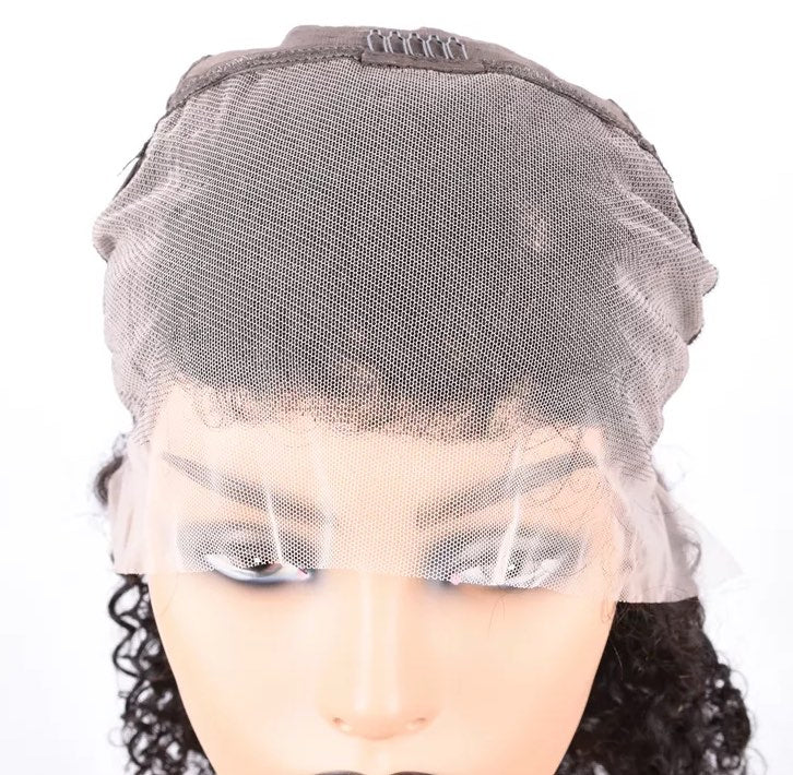 Human Hair Kinky Curl Lace front wig
