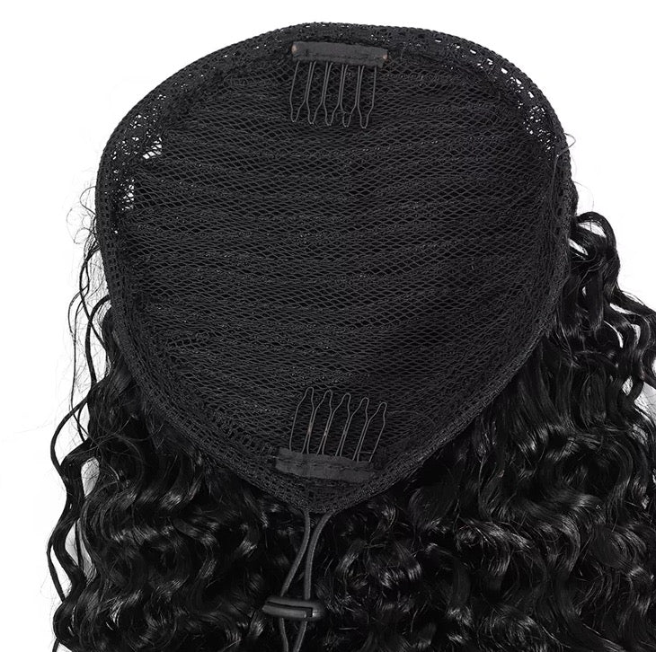 Human Hair Curly Pony Tail