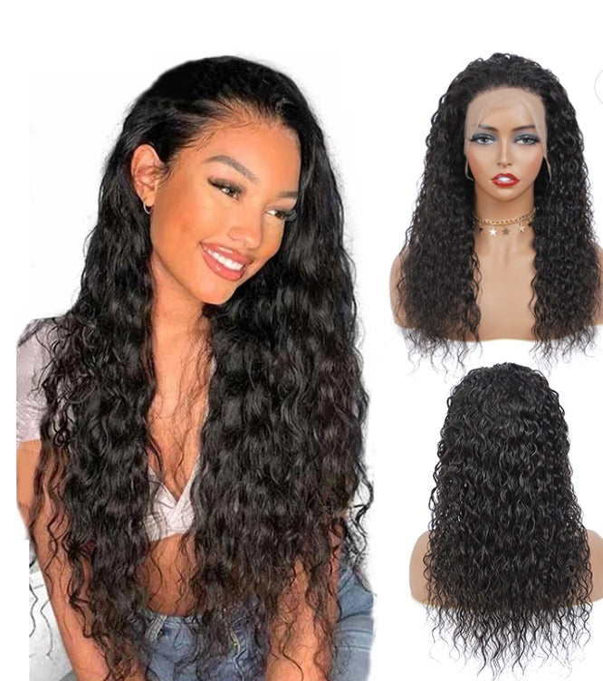 Human Hair Natural Curl Lace front wig