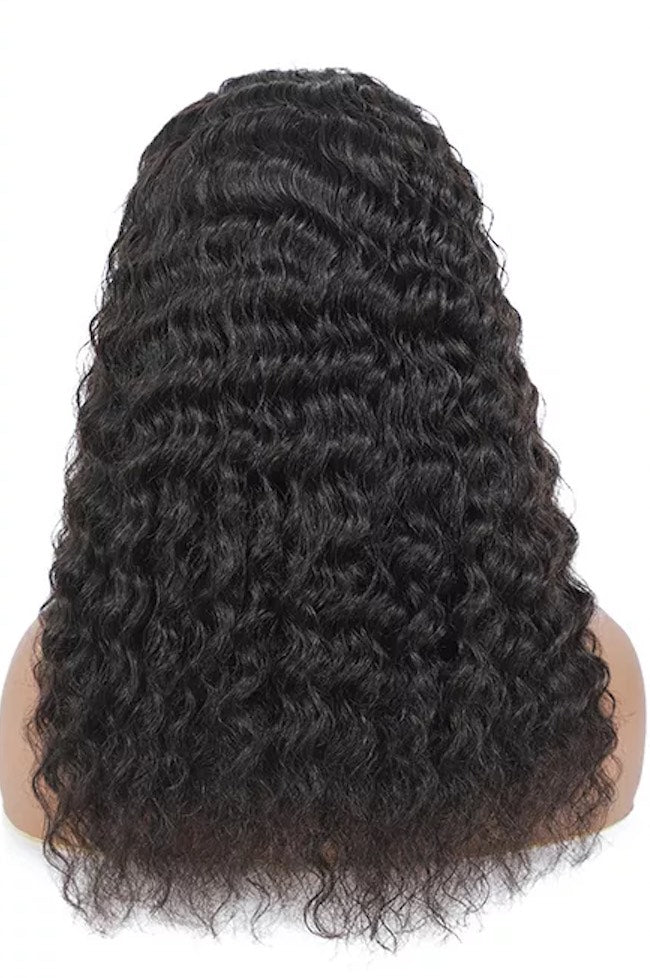 Human Hair Curly  Lace front wig