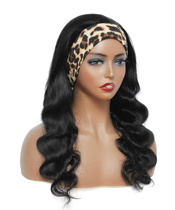 Body wavy Human Hair Head Band Wig