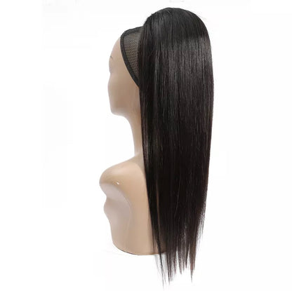 Human Hair Straight Pony Tail