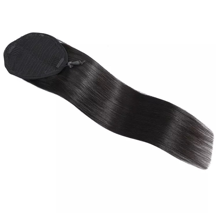 Human Hair Straight Pony Tail
