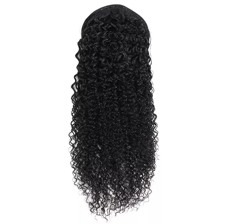 Human Hair Curly Pony Tail