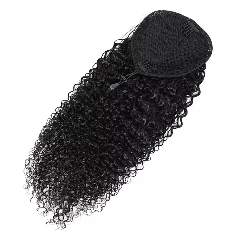 Human Hair Curly Pony Tail
