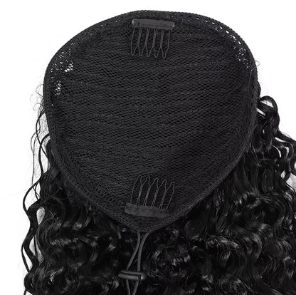 Human Hair Curly Pony Tail
