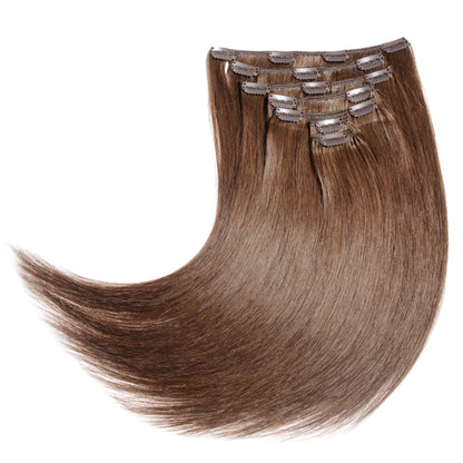Straight  Brown clip hair