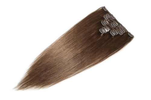 Straight  Brown clip hair